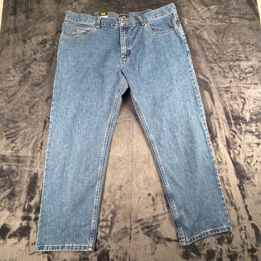 Lee Jeans Mens 40x29 Blue Regular Fit Straight Leg Denim 102008944
